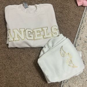 Top Gun Angels White Sweatset Worn Once
